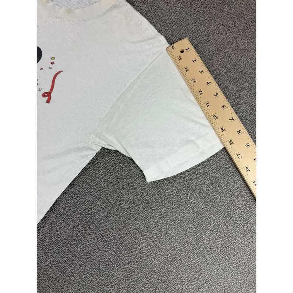 Vintage Disney Men's Size Medium White Mickey Mouse Florida T Shirt‎ Confetti